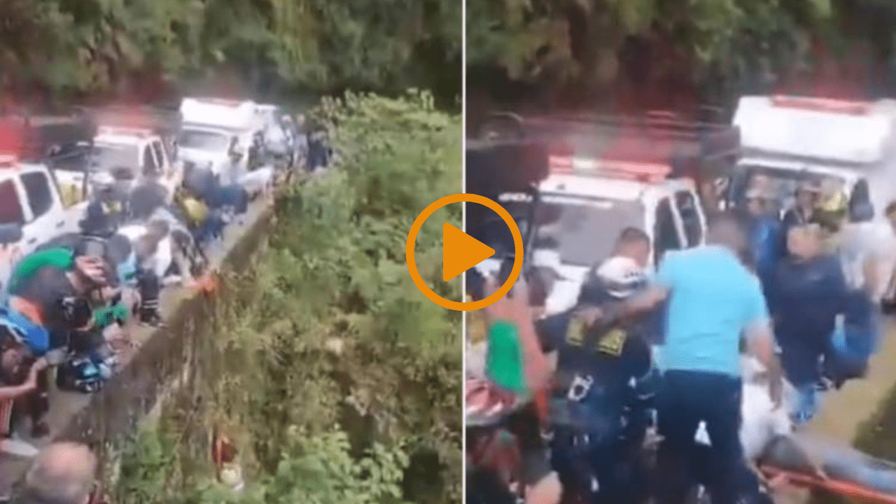 ¡VIDEO! Así fue el accidente en donde murió motociclista en Salto del Tequendama